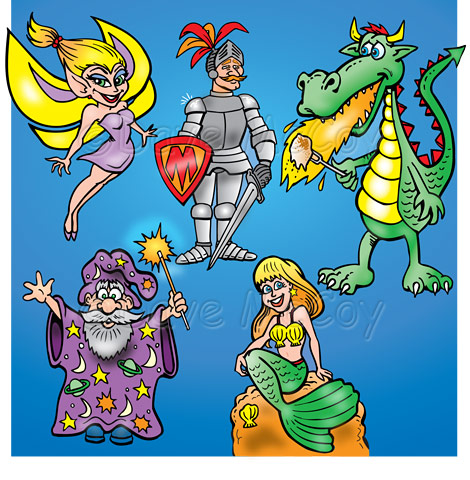 Fantasy Coloring Activity Book